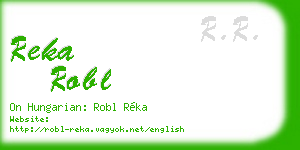 reka robl business card